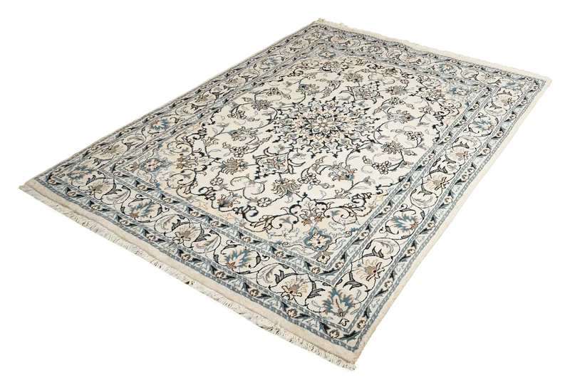Nain 12La · Handgeknüpft – Beige, 204x149 cm