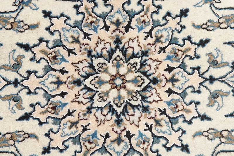 Nain 12La · Handgeknüpft – Beige, 204x149 cm