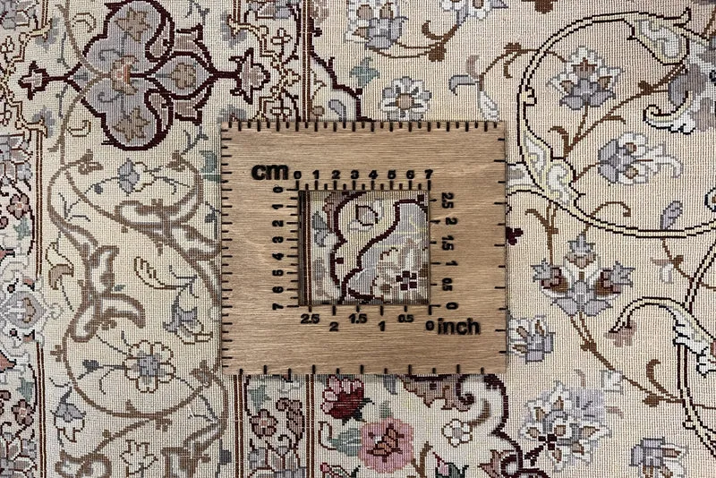 Isfahan Seide · Handgeknüpft – Beige, 167x107 cm