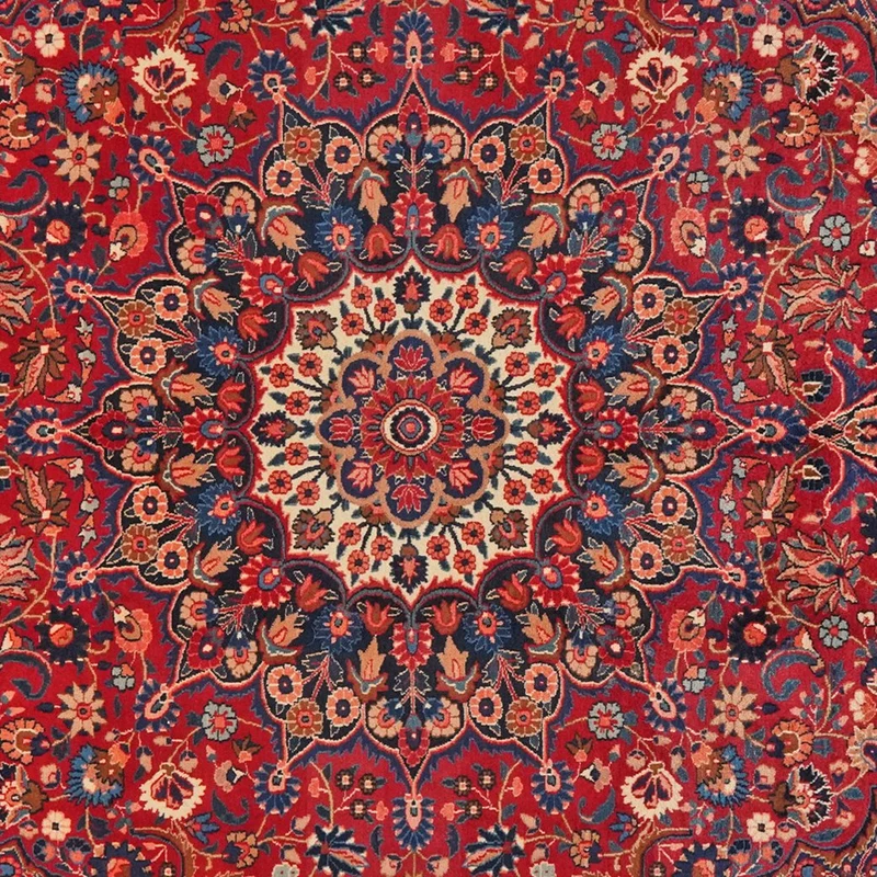 Moud · Handgeknüpft – Rot, 290x202 cm