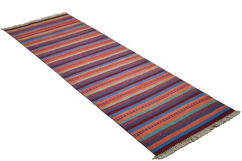 Kelim Gashgai · Handgewebt – Bunt, 191x62 cm