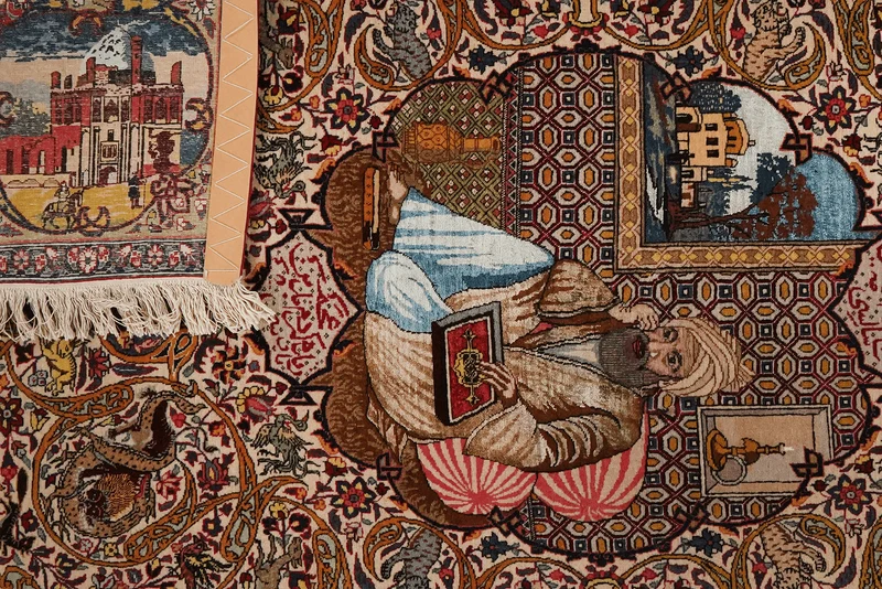Tabriz Old · Handgeknüpft – Beige, 198x130 cm