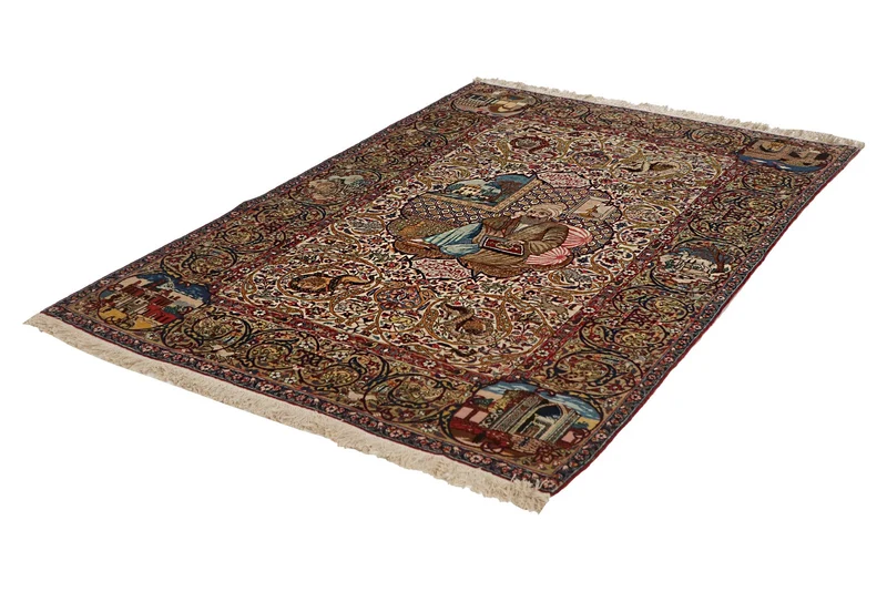 Tabriz Old · Handgeknüpft – Beige, 198x130 cm