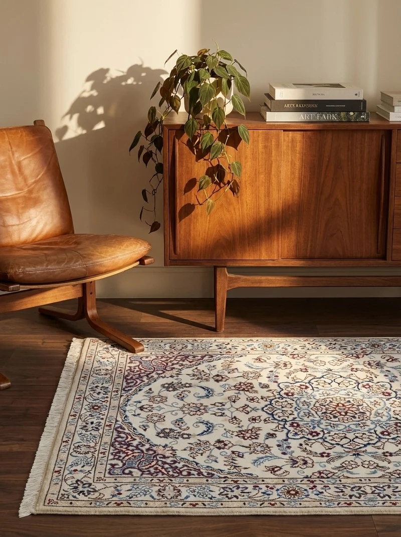 Nain 9La · Handgeknüpft – Beige, 150x98 cm