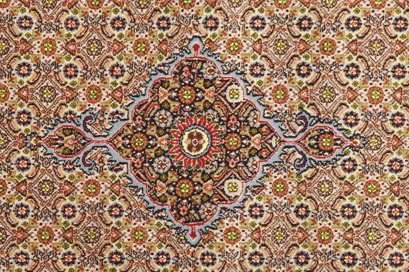 Moud Mahi · Handgeknüpft – Beige, 242x81 cm