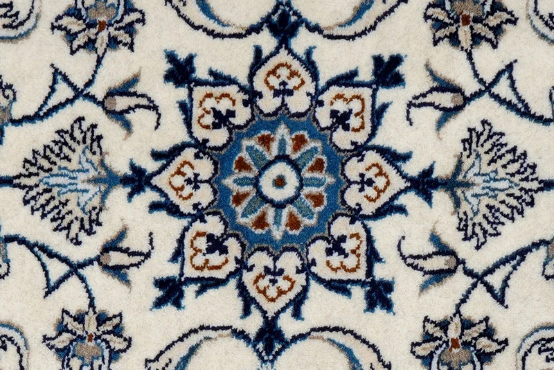Nain 12La · Handgeknüpft – Beige, 138x70 cm