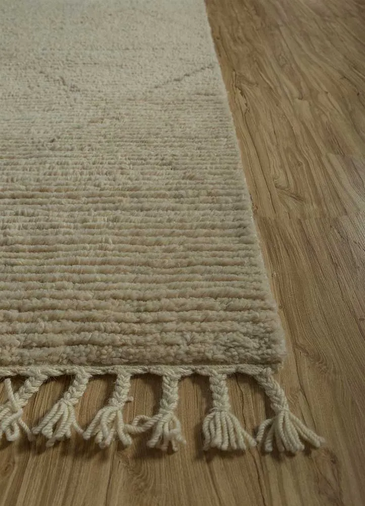 Wollteppich - 300 x 420 cm - creme