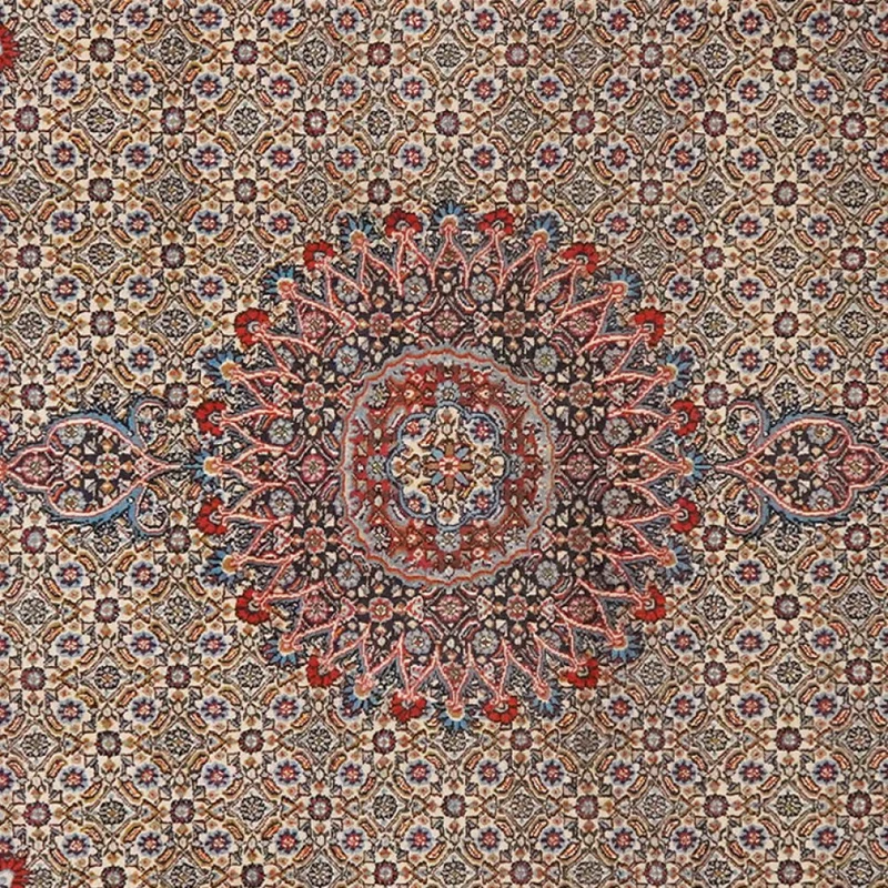 Moud Mahi · Handgeknüpft – Beige, 210x198 cm