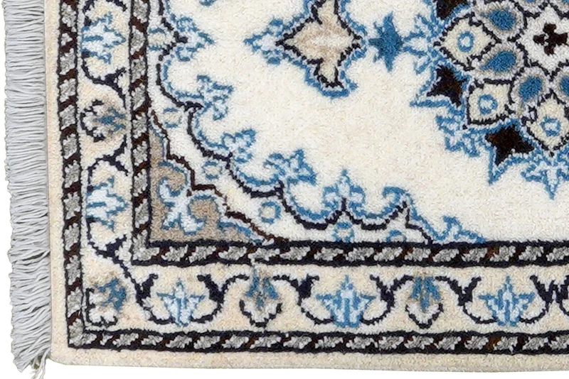 Nain 12La · Handgeknüpft – Beige, 62x39 cm