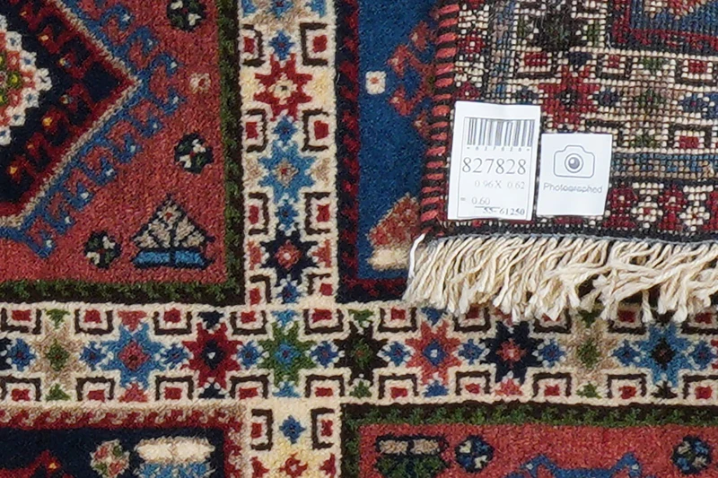 Yalameh · Handgeknüpft – Bunt, 96x62 cm