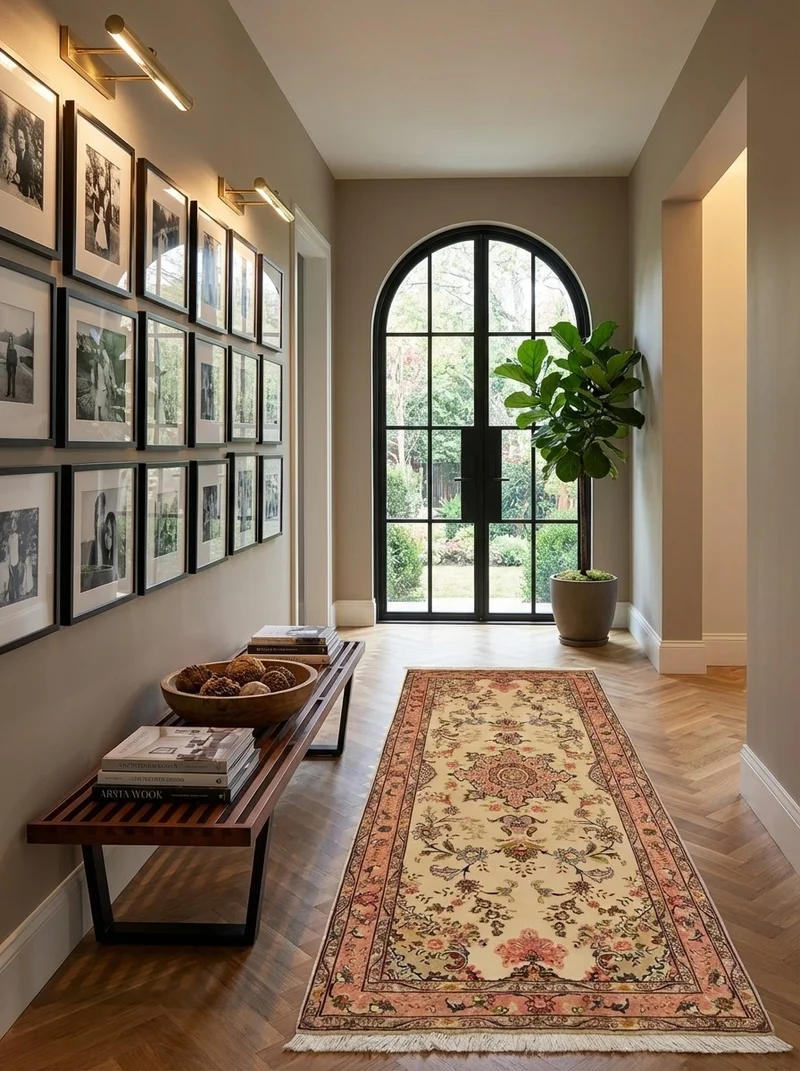 Tabriz 50 Raj · Handgeknüpft – Beige, 209x80 cm