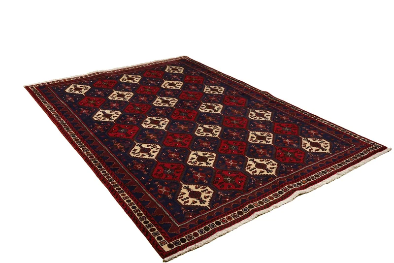 Afshar · Handgeknüpft – Blau, 239x174 cm