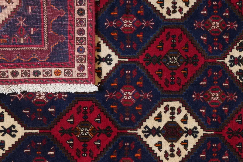 Afshar · Handgeknüpft – Blau, 239x174 cm