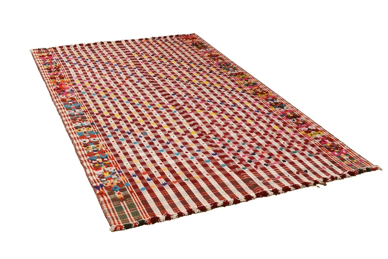 Kelim · Handgewebt – Rosa, 213x139 cm
