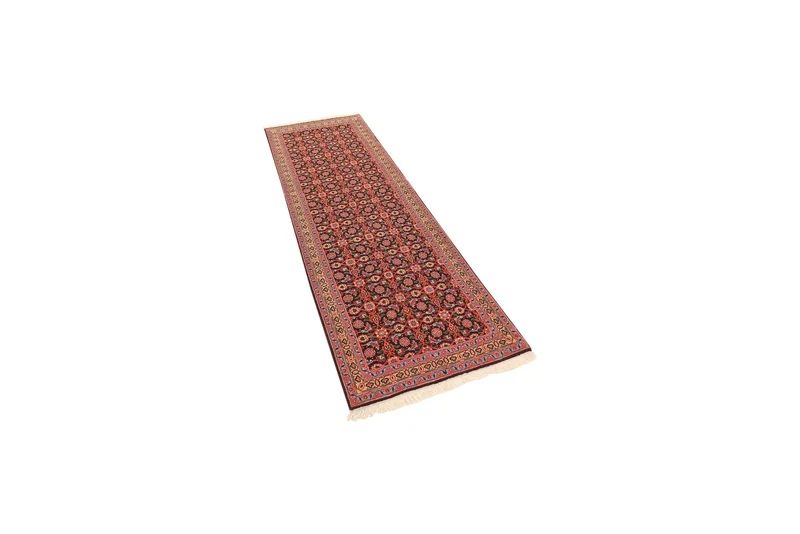 Tabriz 50 Raj · Handgeknüpft – Schwarz, 196x65 cm