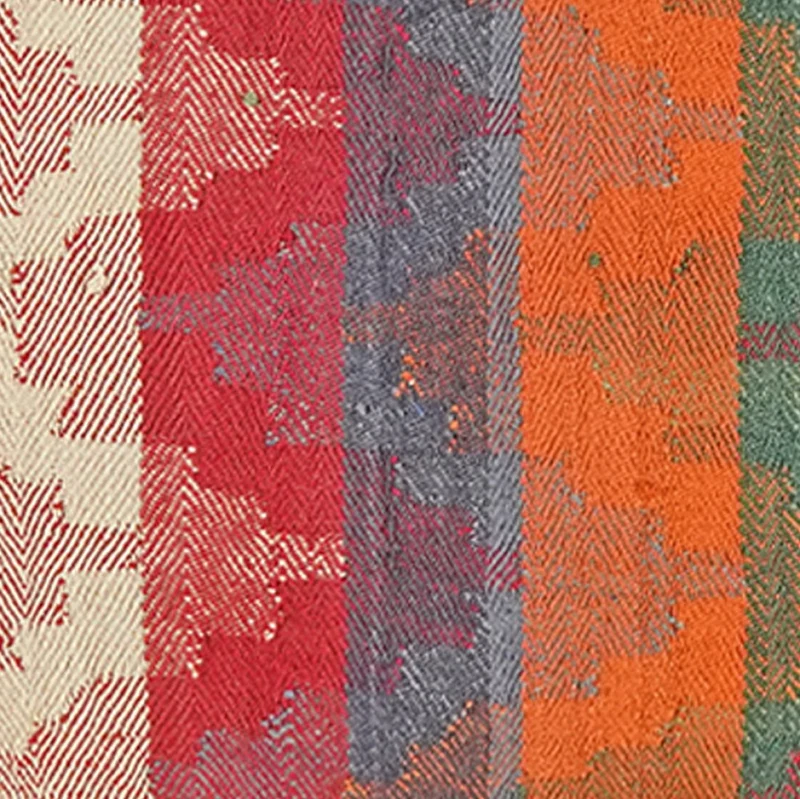 Kelim Kissen · Handgefertigt – Bunt, 65x65 cm