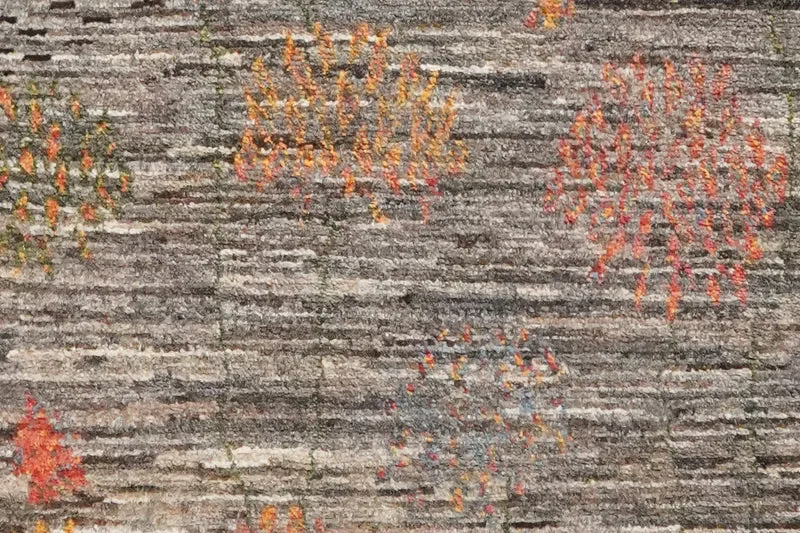 Rizbaf · Handgeknüpft – Grau, 132x86 cm