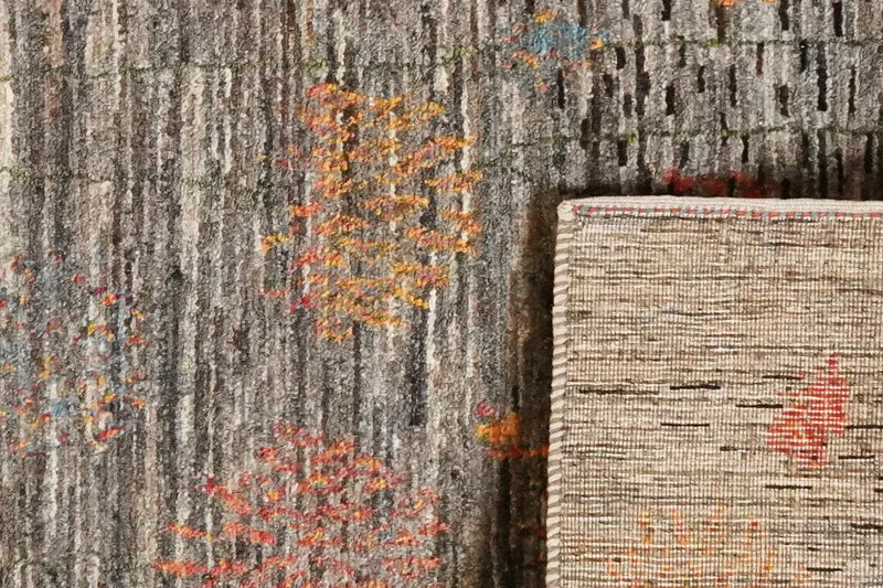 Rizbaf · Handgeknüpft – Grau, 132x86 cm
