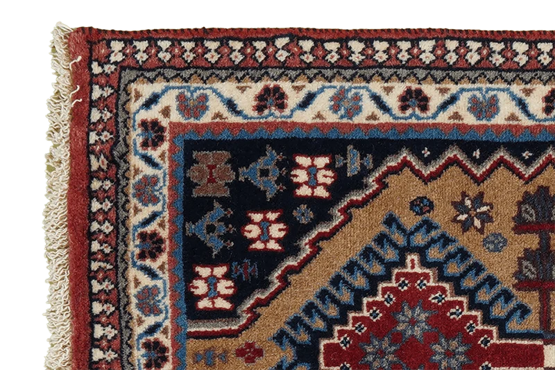 Yalameh · Handgeknüpft – Grau, 102x59 cm