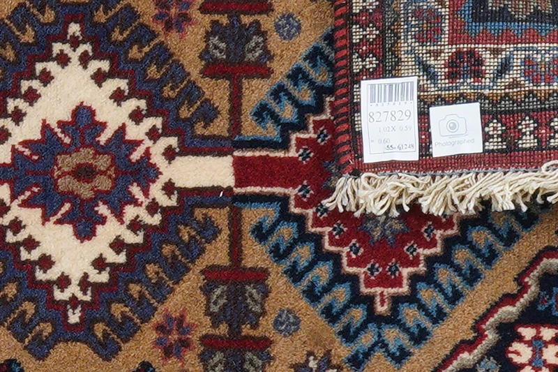 Yalameh · Handgeknüpft – Grau, 102x59 cm