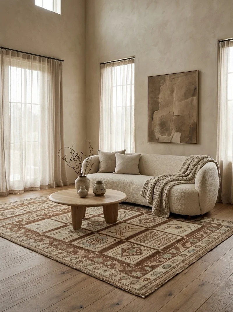 Kelim Belutch · Handgewebt – Beige, 181x146 cm