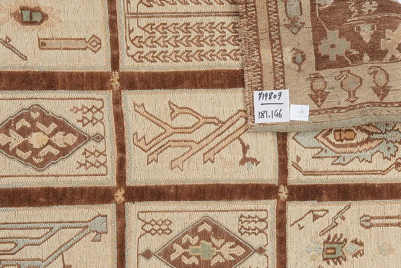 Kelim Belutch · Handgewebt – Beige, 181x146 cm