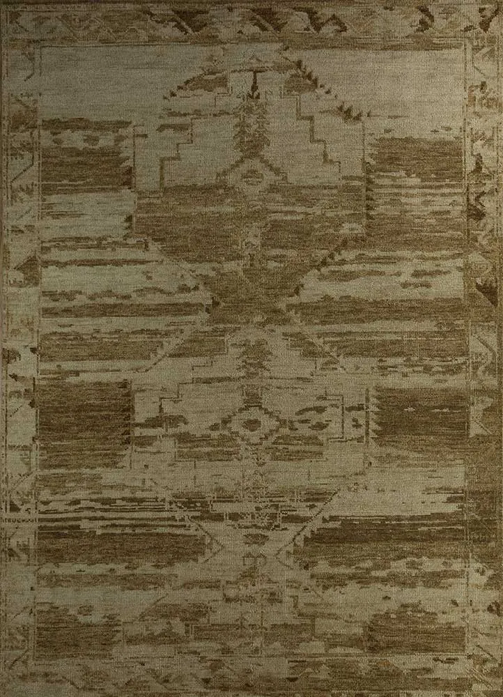 Wollteppich - 240 x 300 cm - gold