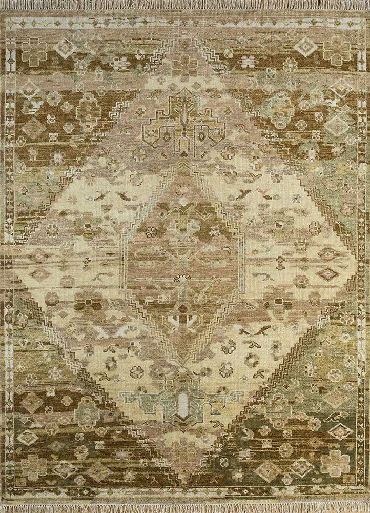 Wollteppich - 240 x 300 cm - gold