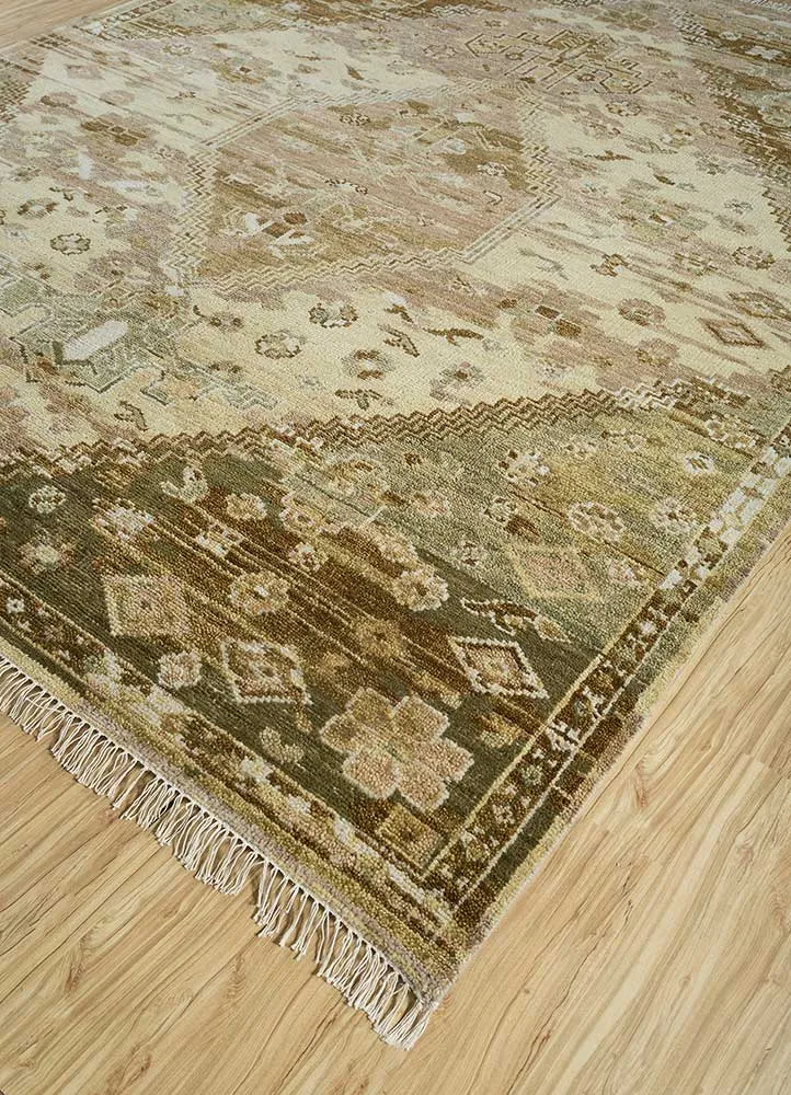 Wollteppich - 240 x 300 cm - gold