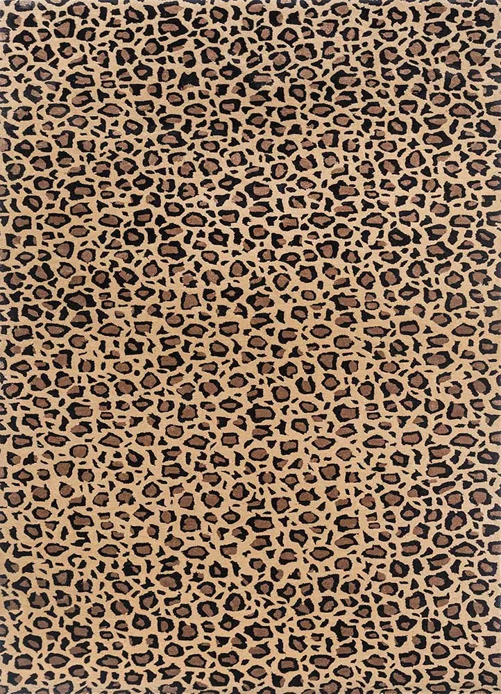 Wollteppich - 180 x 270 cm - gold