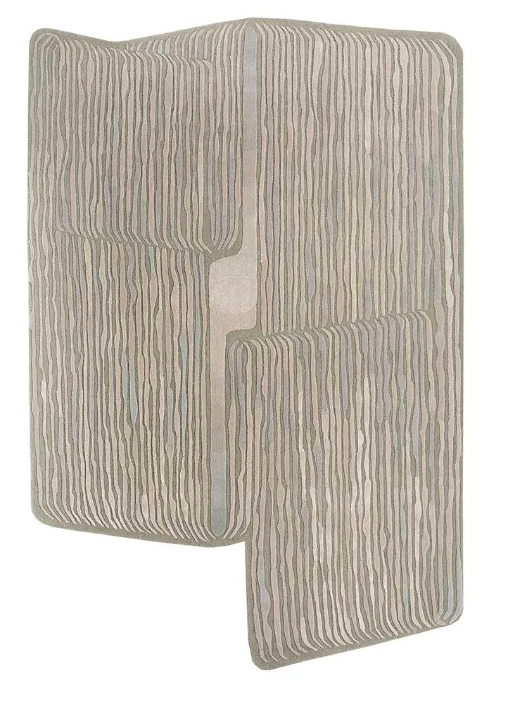 Wollteppich sonderform - 180 x 270 cm - sand