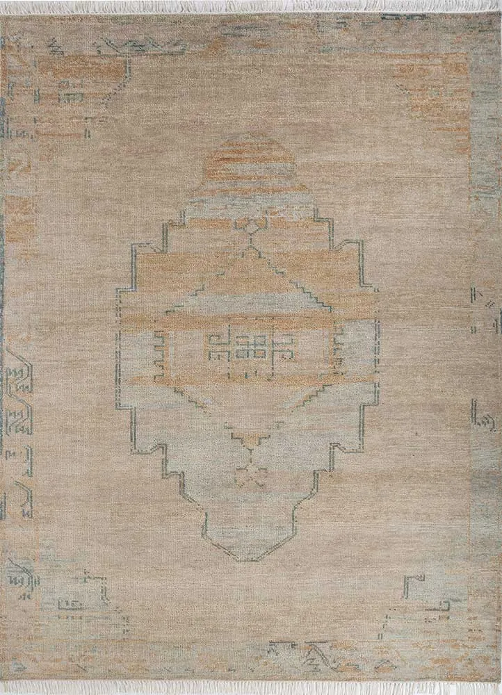 Wollteppich - 240 x 300 cm - gold