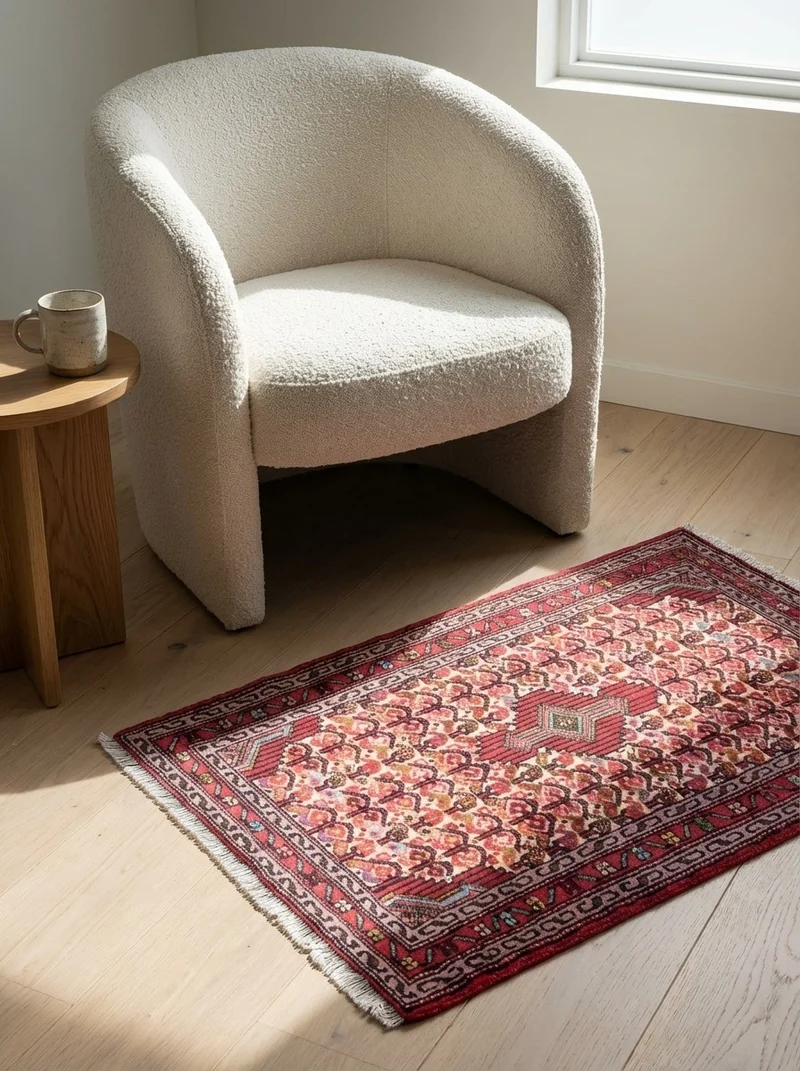 Assadabad · Handgeknüpft – Beige, 95x65 cm