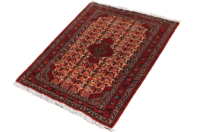 Assadabad · Handgeknüpft – Beige, 95x65 cm