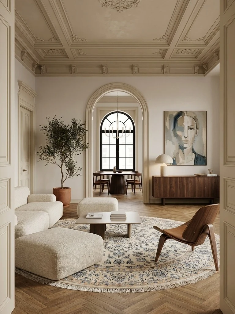 Nain · Handgeknüpft – Beige, 252x252 cm