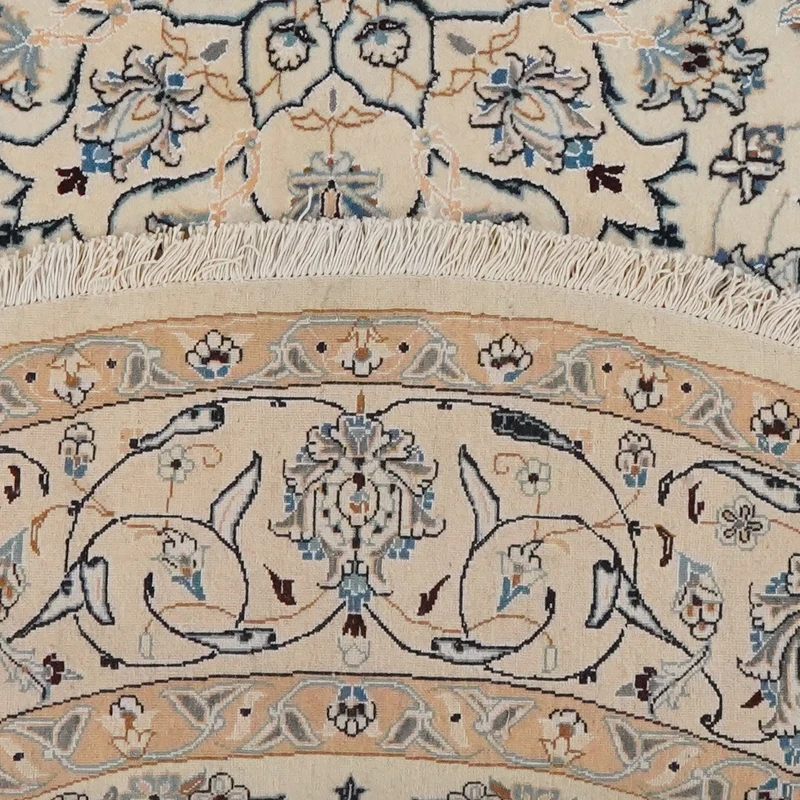 Nain · Handgeknüpft – Beige, 252x252 cm