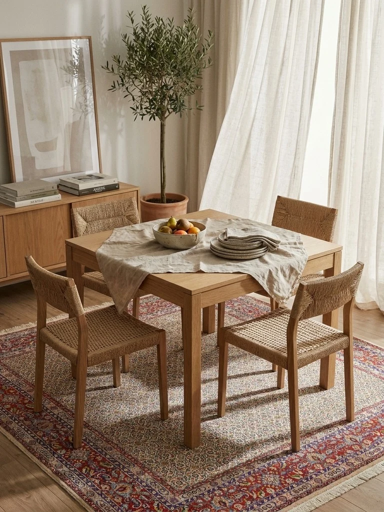 Moud Mahi · Handgeknüpft – Beige, 199x197 cm