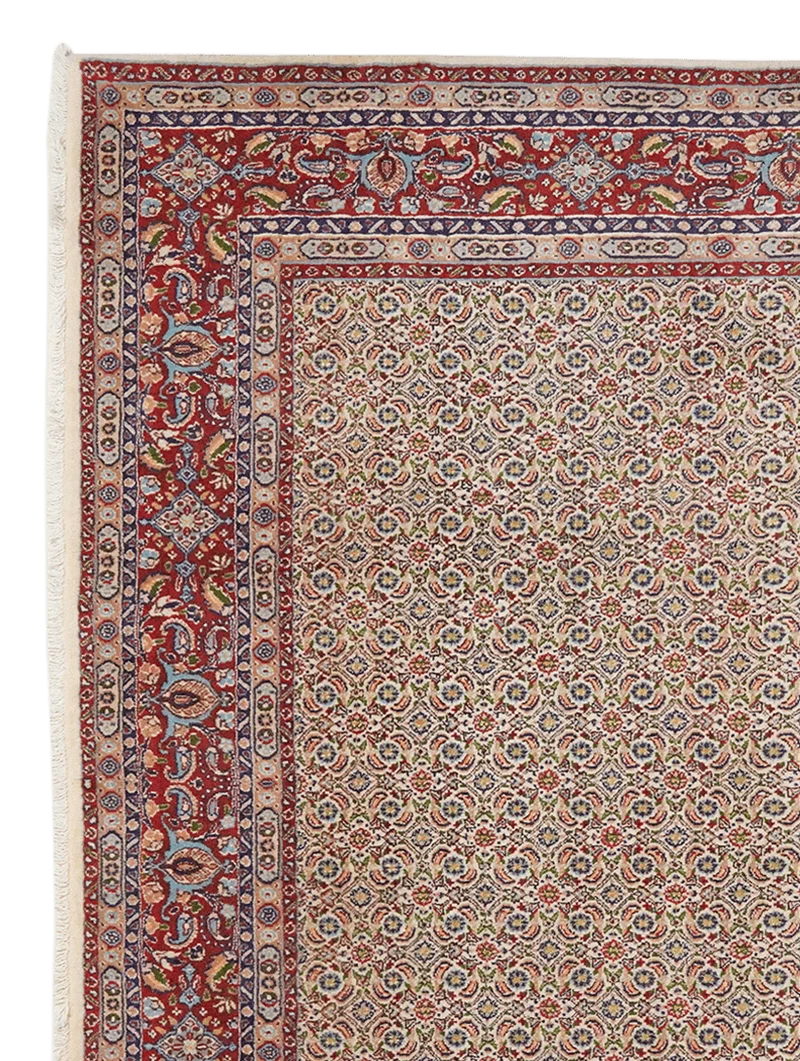 Moud Mahi · Handgeknüpft – Beige, 199x197 cm
