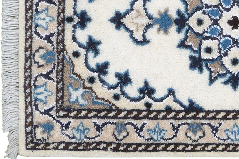 Nain 12La · Handgeknüpft – Beige, 60x39 cm