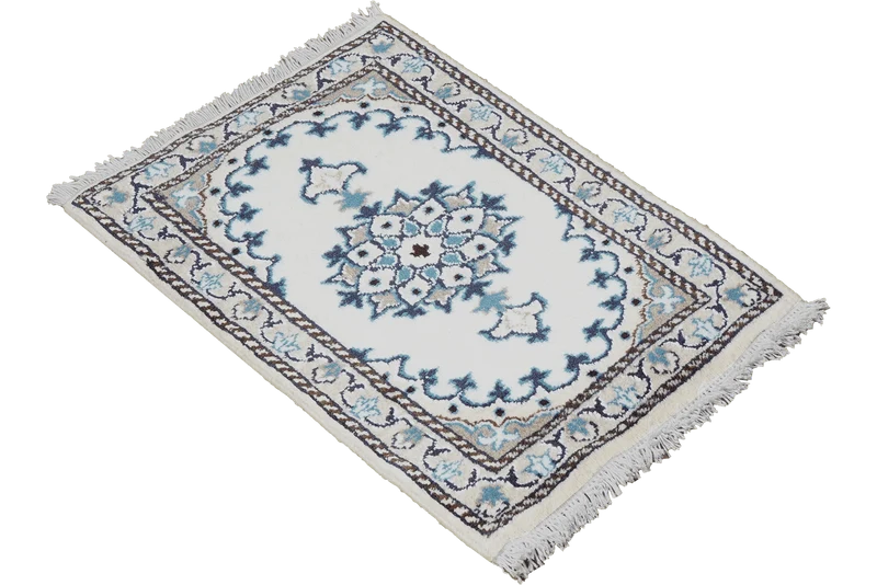 Nain 12La · Handgeknüpft – Beige, 60x39 cm