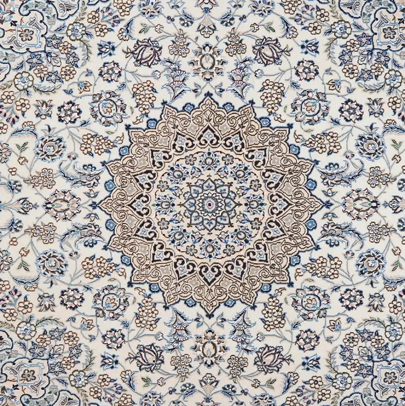 Nain 9La · Handgeknüpft – Beige, 211x197 cm