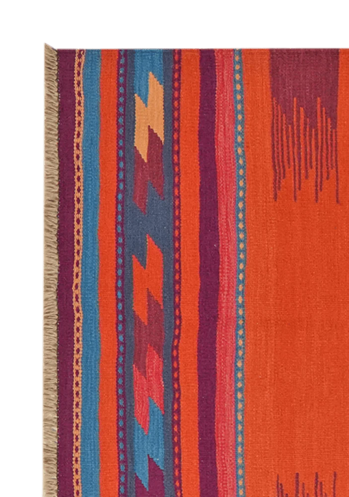Kelim Gashgai · Handgewebt – Rot, 249x106 cm