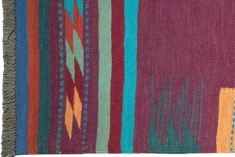 Kashan · Handgeknüpft – Blau, 55x75 cm