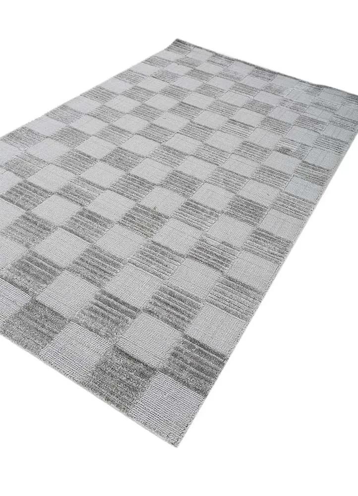 Teppich - 90 x 120 cm - hellgrau