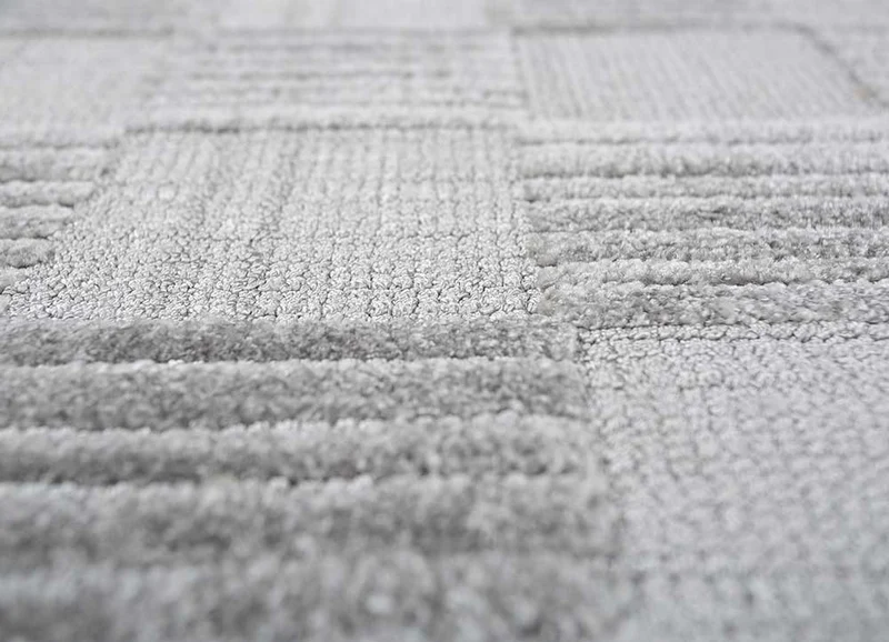 Teppich - 90 x 120 cm - hellgrau