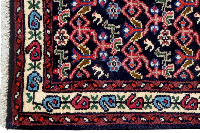 Hamadan · Handgeknüpft – Blau, 96x63 cm