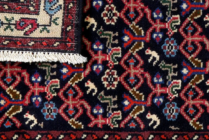 Hamadan · Handgeknüpft – Blau, 96x63 cm