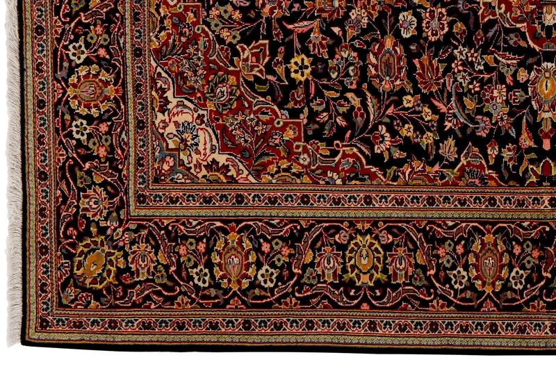 Kashan · Handgeknüpft – Blau, 195x145 cm