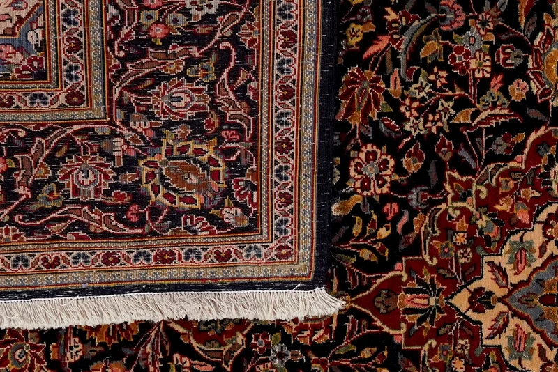 Kashan · Handgeknüpft – Blau, 195x145 cm