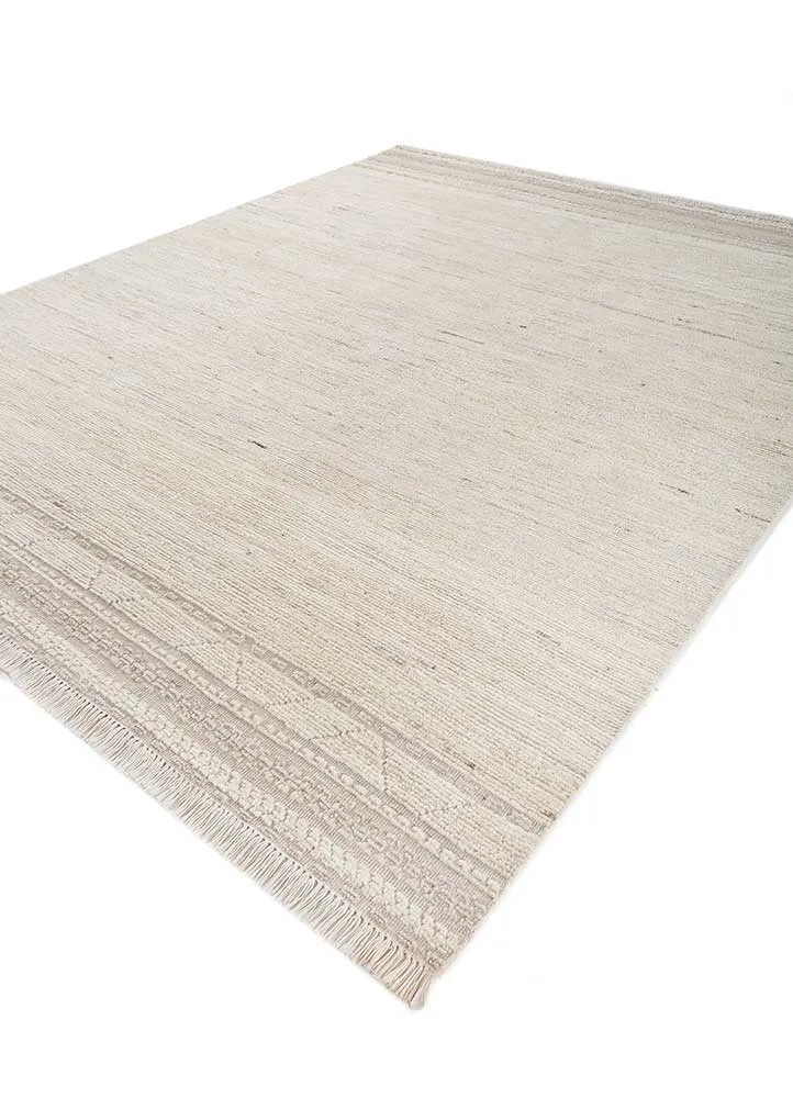 Wollteppich - 120 x 180 cm - creme